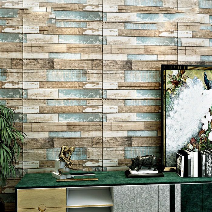 Farmhouse Wall Plank 3D Brick Bedroom and Living Room Wall Panels Set of 10