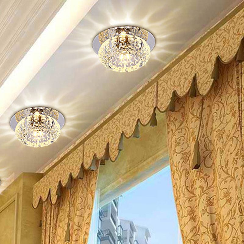Luminaires encastrés en cristal modernes, Mini support encastré LED avec trou de 2 à 3.5 pouces de diamètre