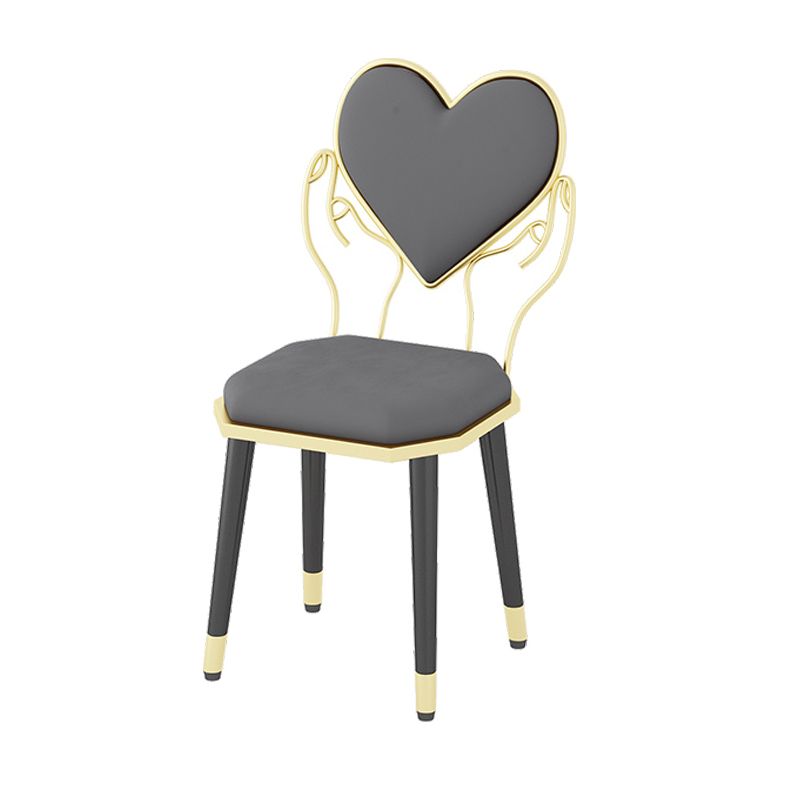 Sillas de comedor de poliuretano con respaldo abierto de estilo escandinavo