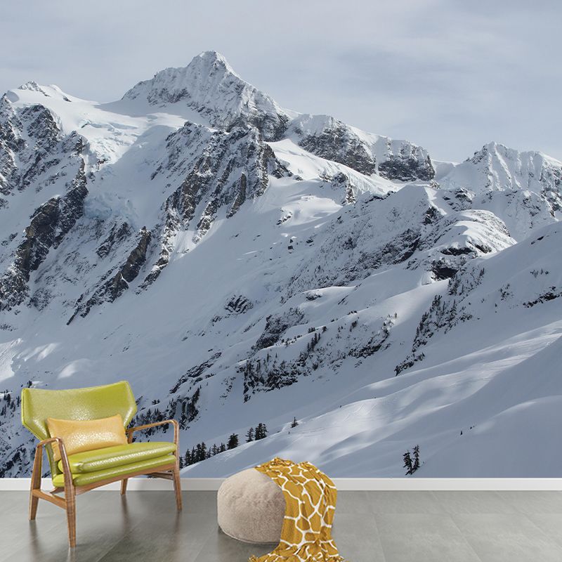 Mountain Scenery Photography Landscapes Mural Eco-friendly Wallpaper for Bedroom