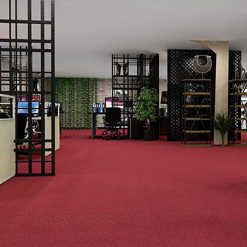 Bedroom Carpet Tiles Solid Color Lever Loop Color Block Carpet Tiles