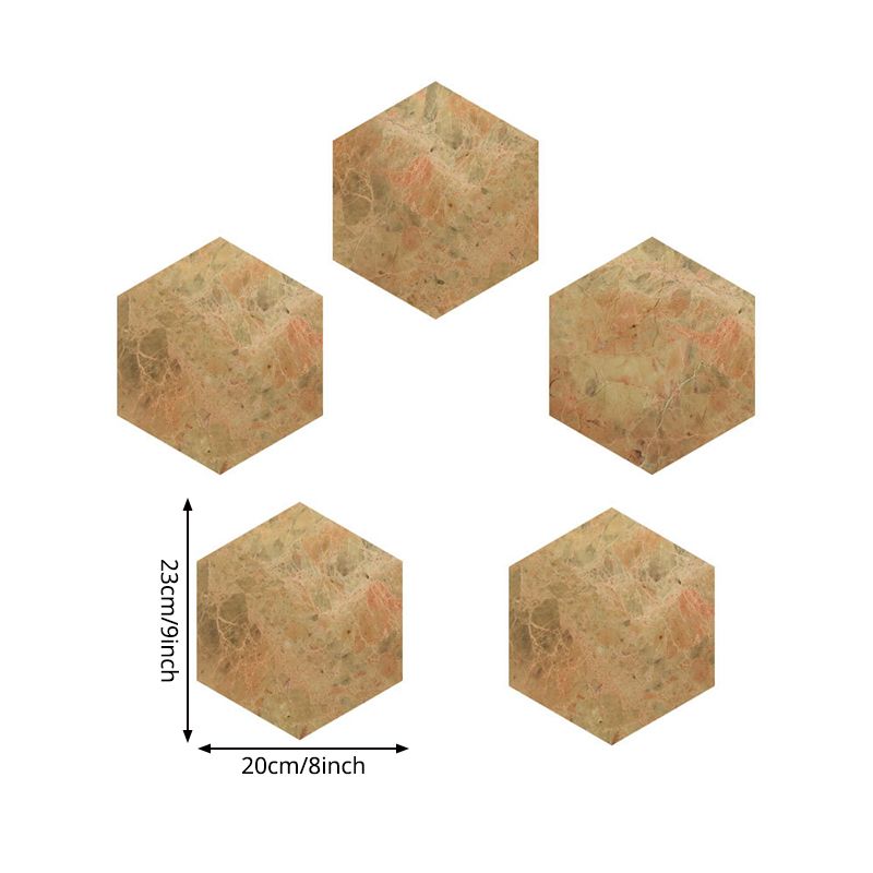 Modernist Faux Granite Peel Wallpapers in Yellow Living Room Wall Covering, 5-sq ft