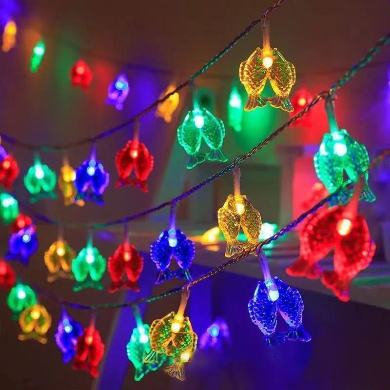 Lantern LED String Light Decorative Plastic Indoor New Year Festive Light