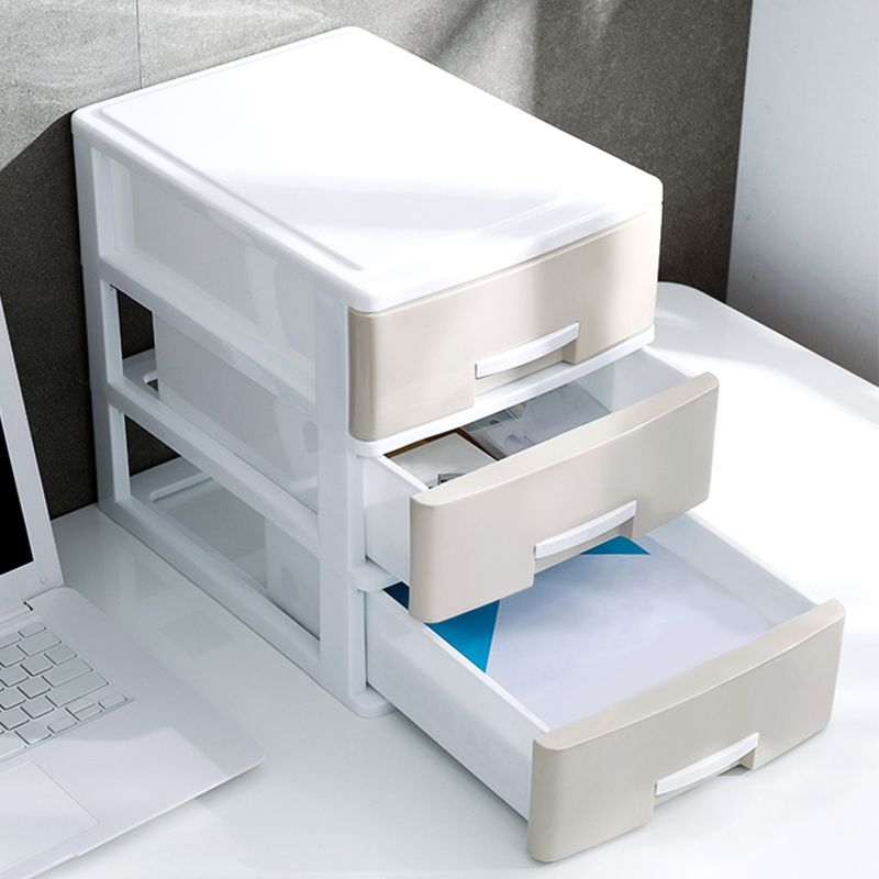 Drawers Filing Cabinet Plastic Vertical File Cabinet for Home and Office