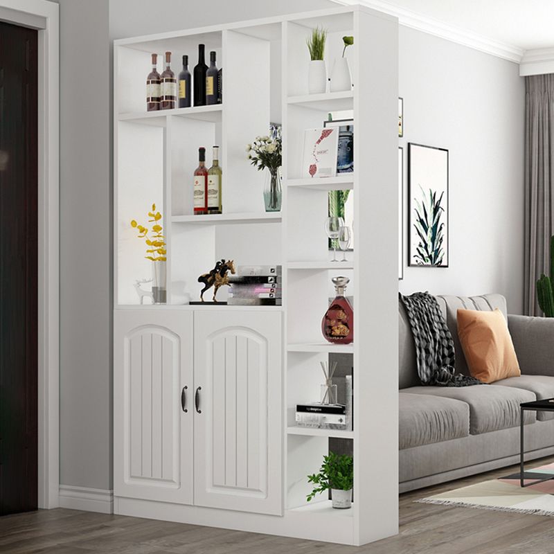 Modern Cabinet Water Resistant Wood Accent Cabinet with Doors