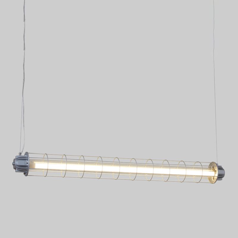 Industrial Style Hanging Lamp Cylinder Shape Island Light Fixture for Dining Table