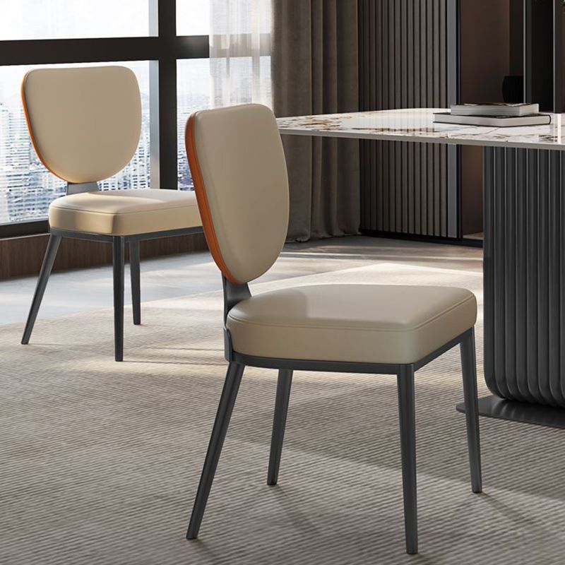 Glam King Louis Back Chair with Chrome Legs Faux Leather Matte Finish Dining Chair