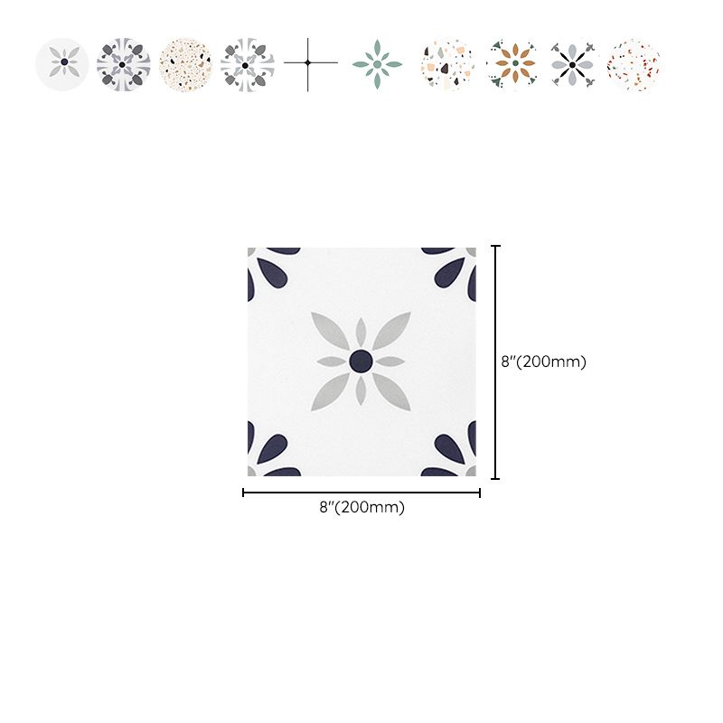 Kitchen Wall Floor Tile Peel and Stick Patterned Waterproof Wall Tile