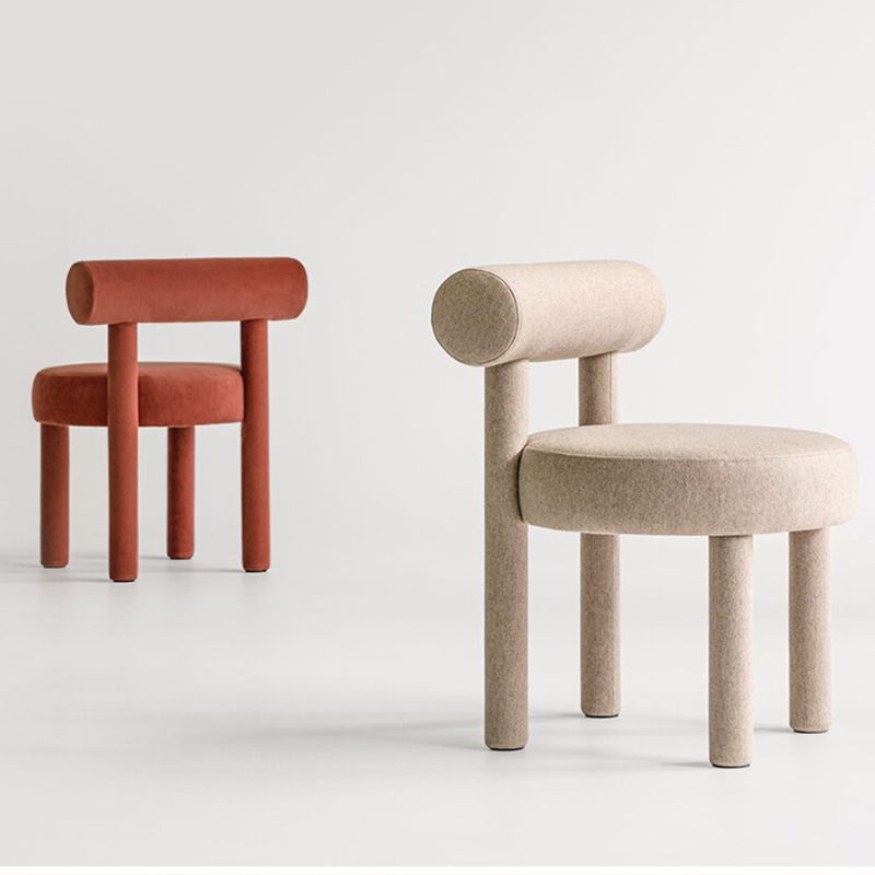 Upholstered Velvet Dining Side Chair Contemporary Indoor Dining Chair