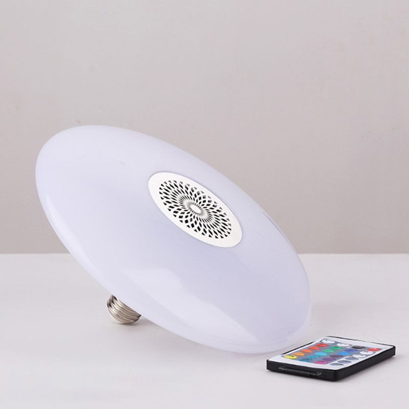 Plafonnier intelligent de forme ronde en acrylique moderne à 1 lumière pour chambre à coucher et étude