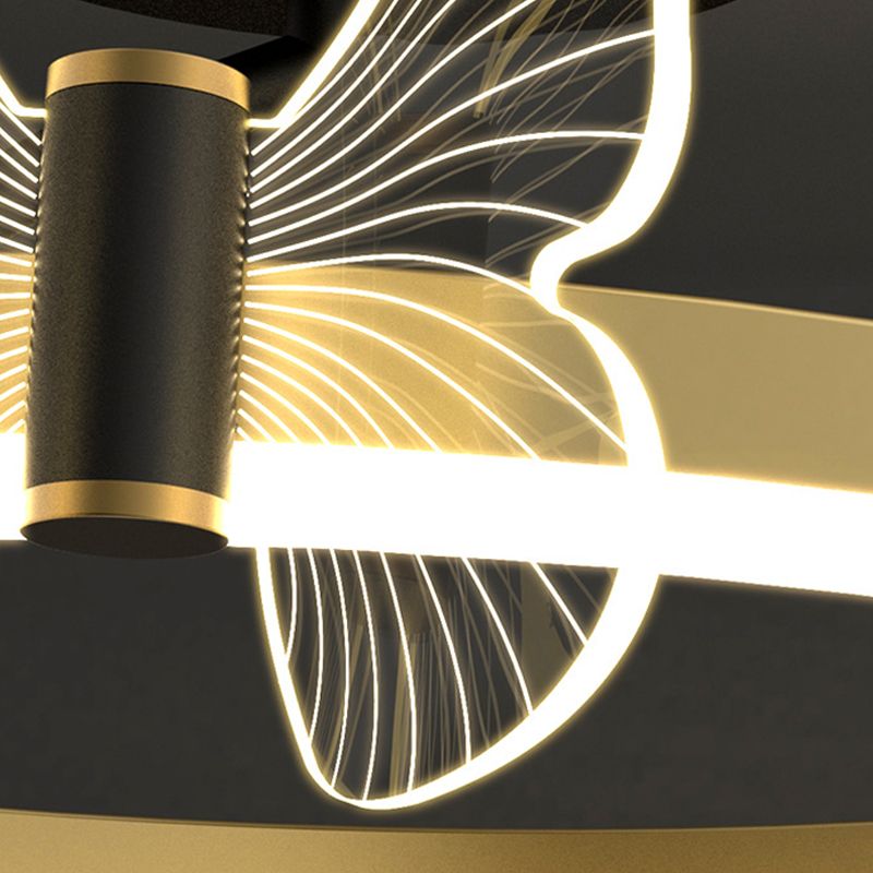 Contemporary Circle Flush Light Fixture Metal 1 Light Flush Mount Ceiling Light