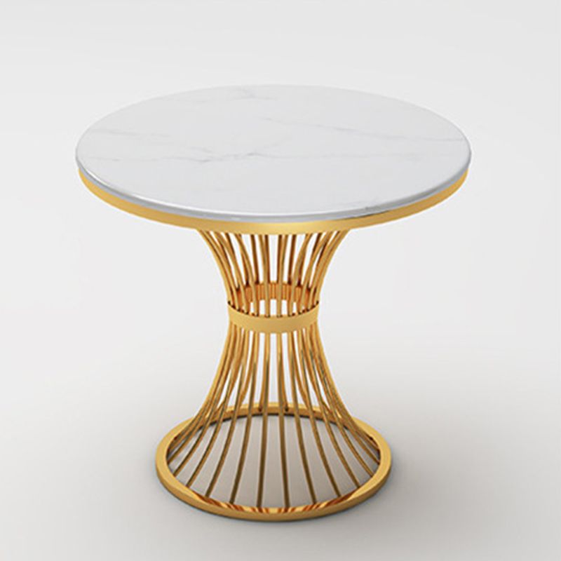 Glam Dinette Set for Kitchen 1/2/5 Pcs Glossy White Dining Table Set