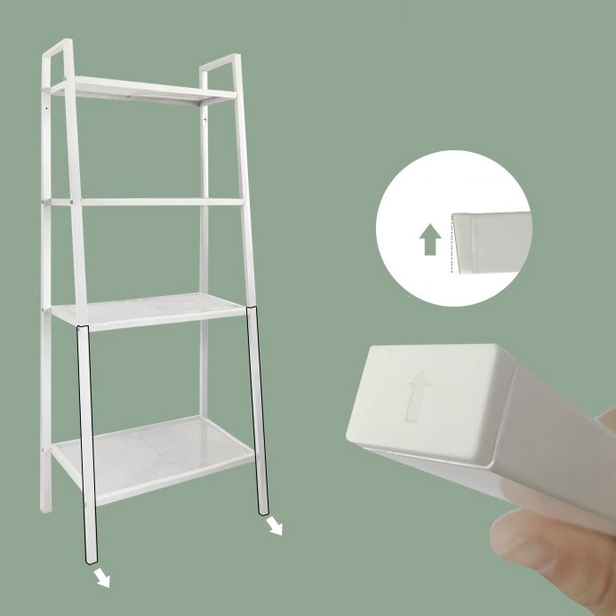 Scandinavian Style Shelf Bookcase Open Back Bookshelf for Home and Office