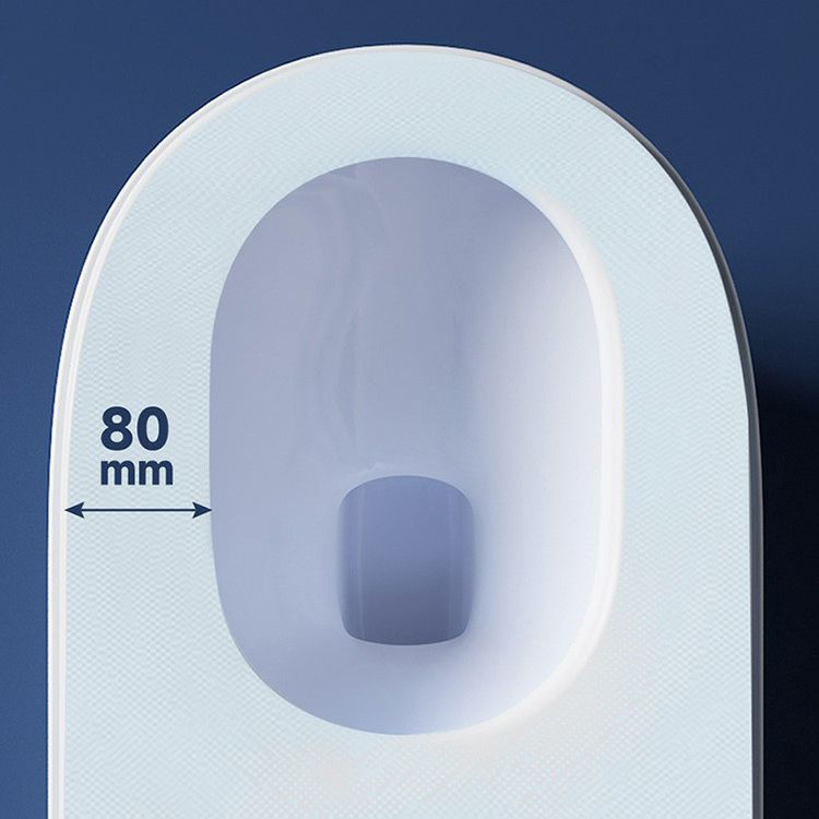 Contemporary One Piece Flush Toilet White Toilet for Bathroom