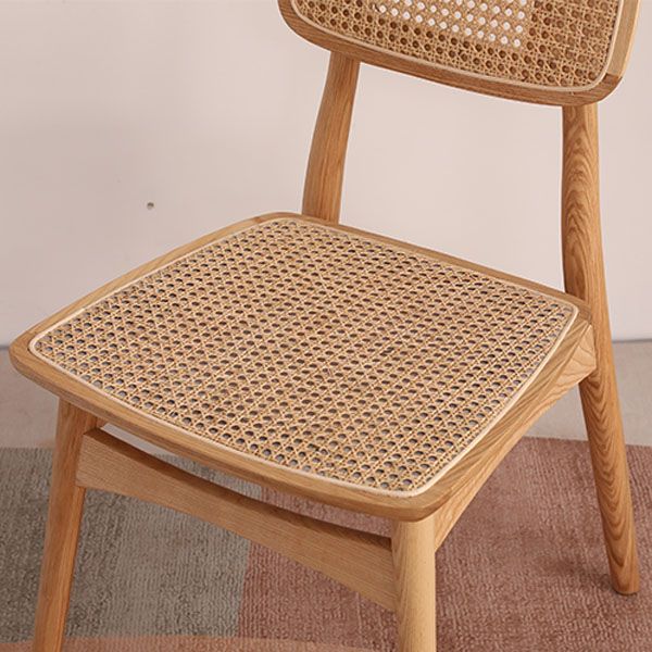 Ensemble de chaises latérales à dossier ouvert de cuisine de salle à manger de chaises en bois de hêtre de style moderne