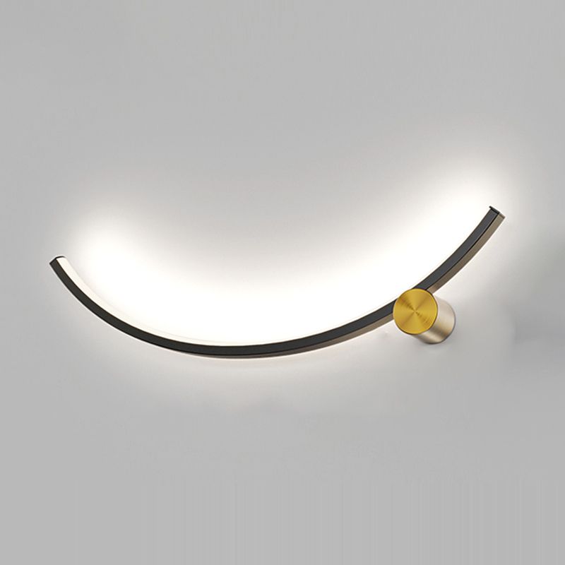 Aluminum Linear Wall Light Nordic Style 1 Light LED Wall Sconce for Living Room