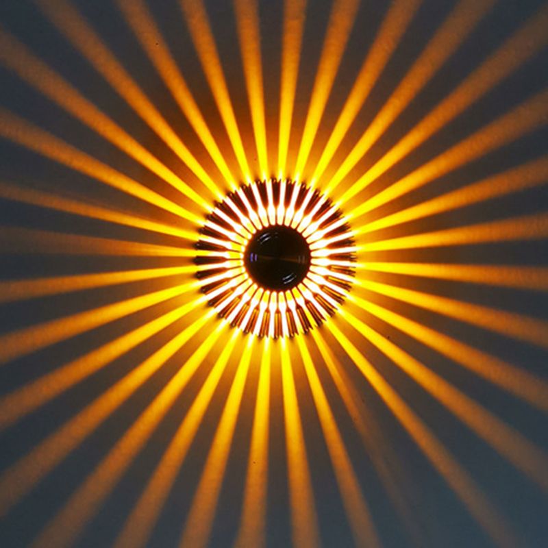 Lampada a parete a led in alluminio in alluminio in stile moderno raggio di scoppio rgb lampade per la decorazione del corridoio per corridoi
