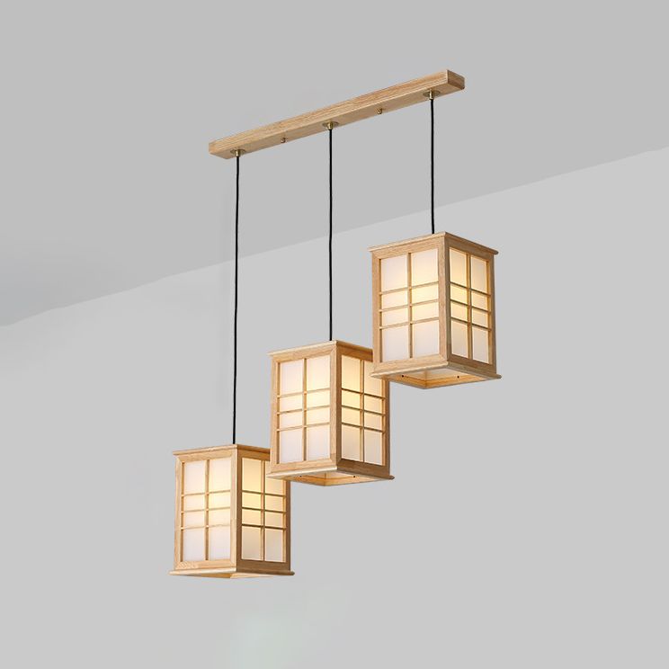 Marco rectangular de madera colgante moderno de simplicidad para sala de estar comedor de baño