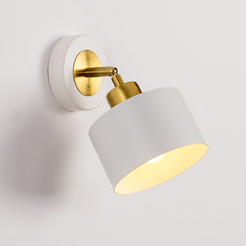 Modern Simple Rotatable Wall Light Cylinder Shape Wall Lamp for Living Room
