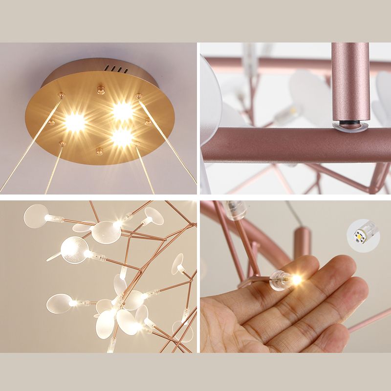 Large Modern Chandelier Orbicular Chandelier Lights Metal Orb Chandelier for Living Room