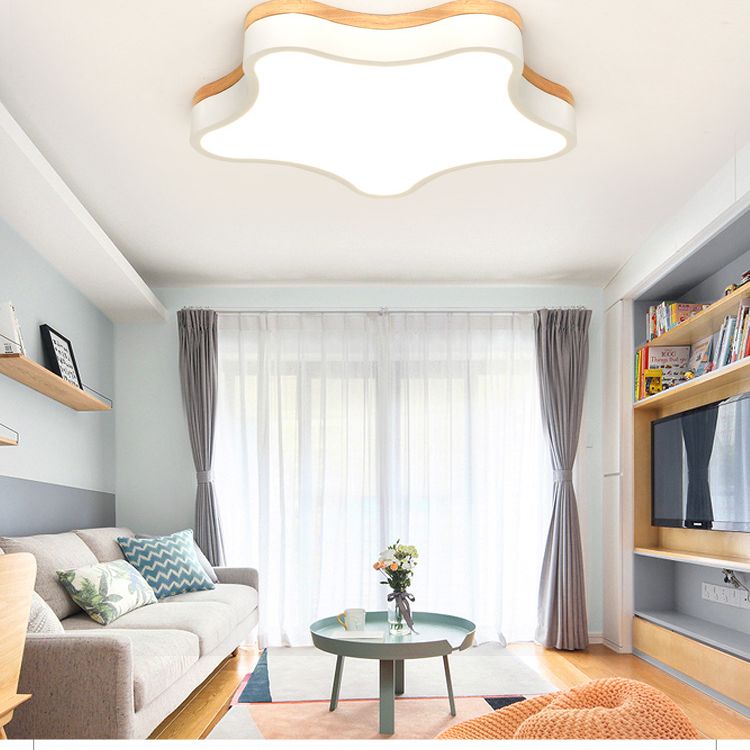 Star Shape SFlush Mount Ceiling Light Fixture Ultra-Contemporary Acrylic Ceiling Light Fixtures