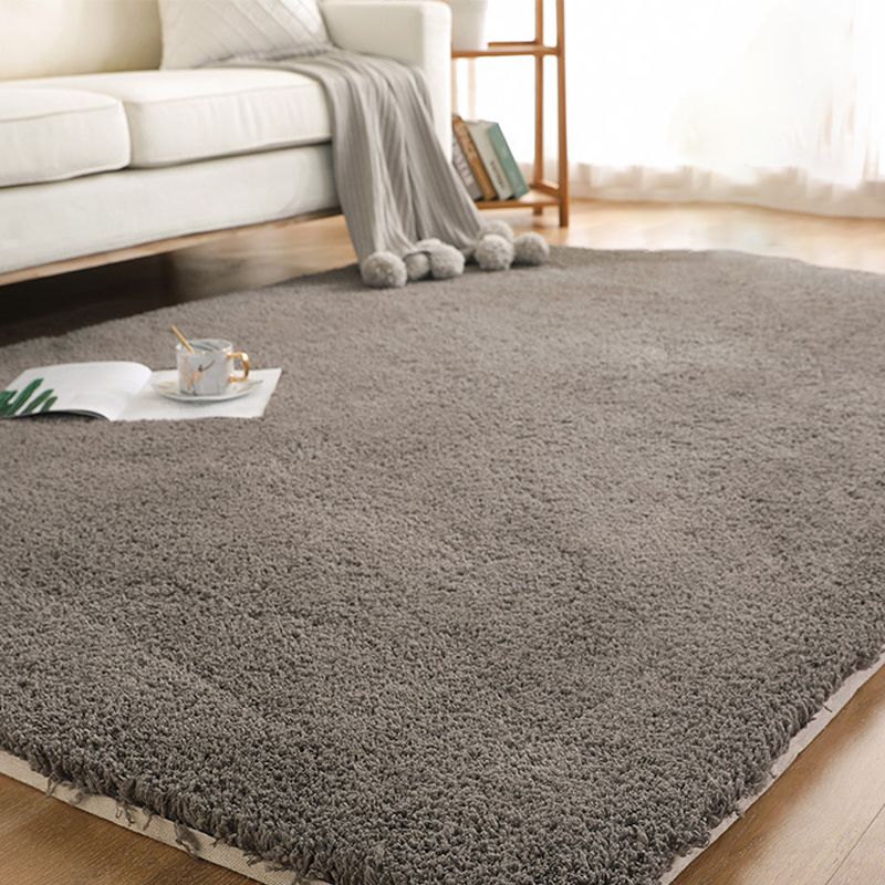 Multi-Colored Plain Rug Polypropylene Calming Area Rug Easy Care Pet Friendly Non-Slip Carpet for Room