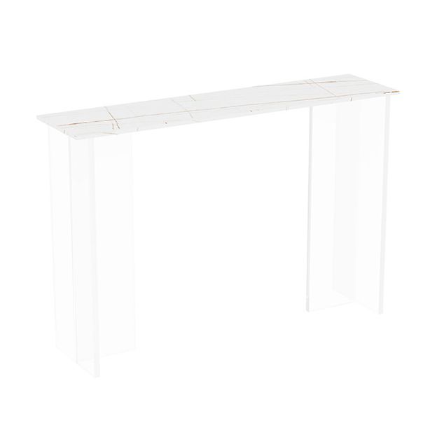 11.8" W Modern Console Accent Table Antique Finish Console Sofa Table