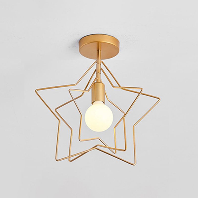 Simpuzzo di metallo rotabile Simplicity Light Bulb Single Bulb Onge Modern Style Aisle Secondo