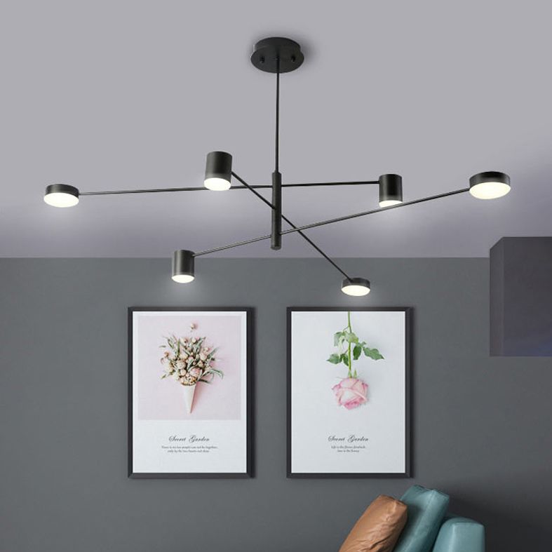 LED Postmodern Chandelier Lighting Metal Ceiling Pendant Light for Living Room