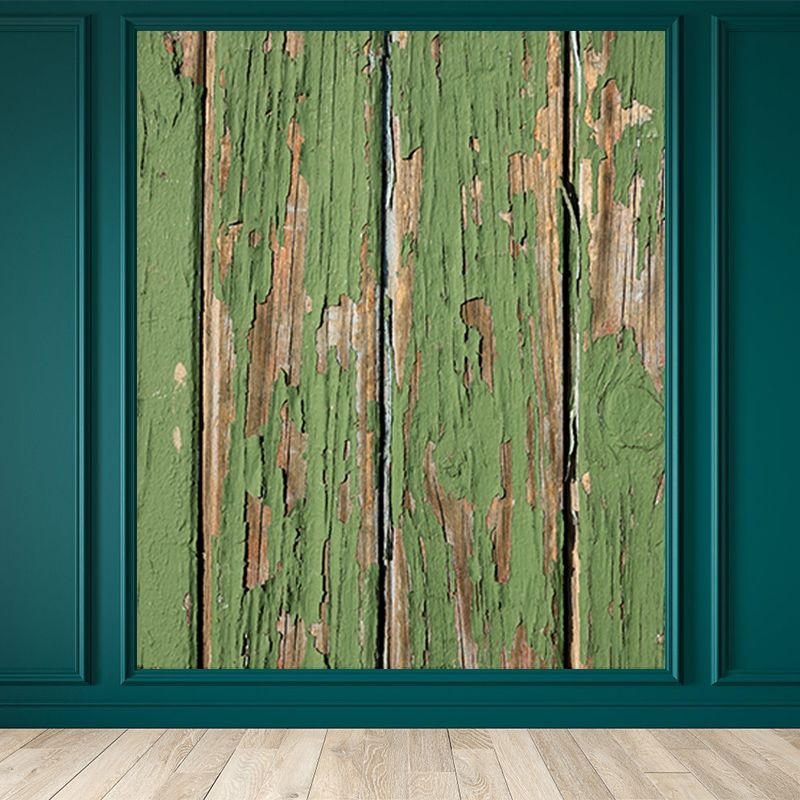 Wood Grain Industrial Style Mural Mildew Resistant for Living Room Decoration