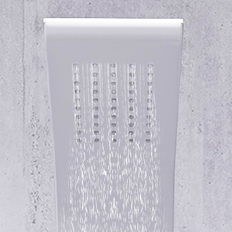 White Shower Screen Set Smart Constant Temperature Bathroom Waterfall Rain Shower Head