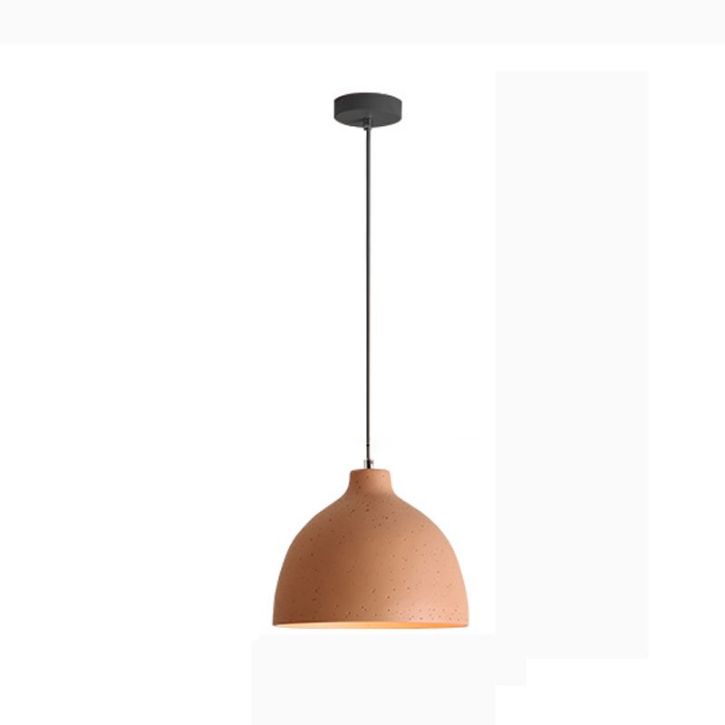 Moderne kreative Makkaron -Anhänger Hängende Lampe mit schmiedeeisernen Kuppel mit Harzschatten