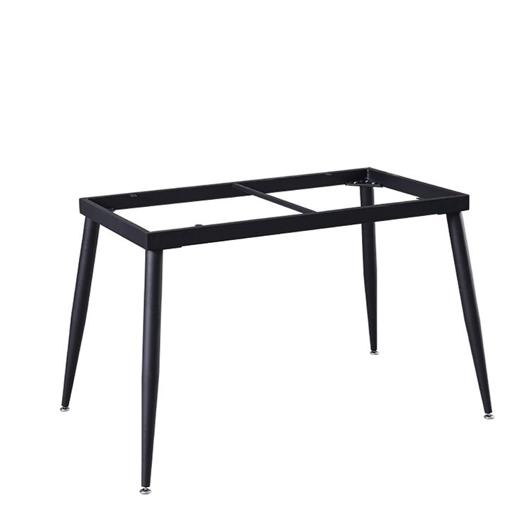 Industrial White Table for Restaurant Rectangle Dining Table with 4 Legs