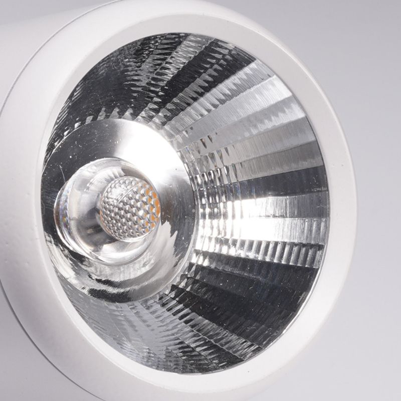 Lampe de plafond LED de simplicité moderne, cylindrique en aluminium pour vestiaire