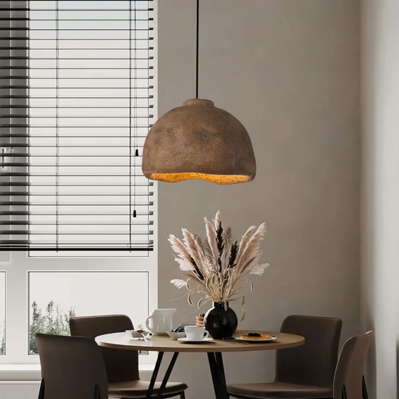 Plastic Bowl Shade Hanging Lights Modern Style 1 Head Hanging Mount Montage voor restaurant