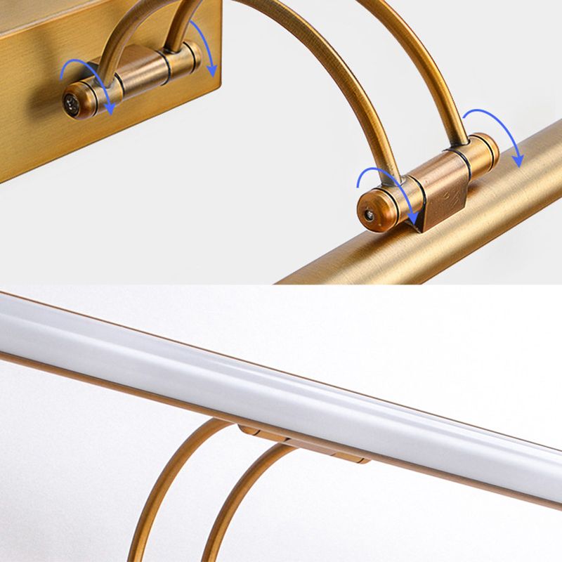 Modern Minimalist Style Cylindrical Vanity Wall Light Fixtures Metal Vanity Lights for Toilet