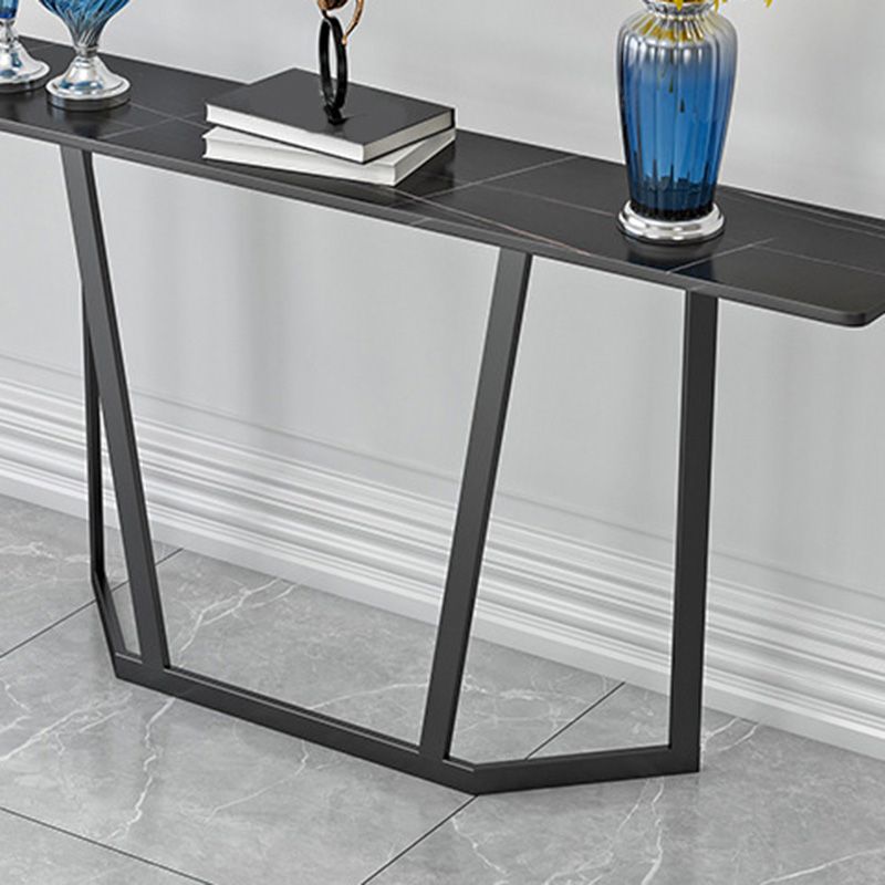 Modern Sofa Console Table Antique Finish Console Accent Table