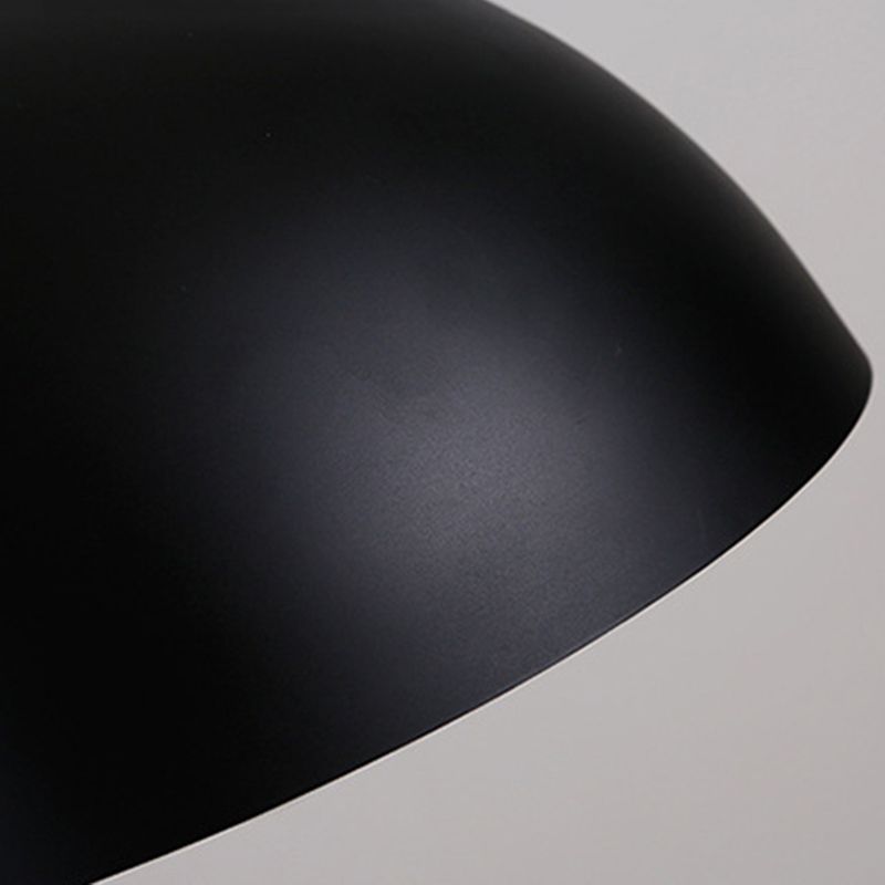 Dining Room Macron Hanging Light Bowl Shape Single Light Metal Modern Pendant Light