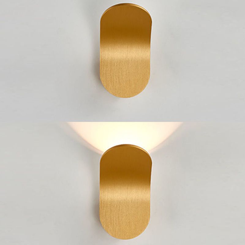 Modern Style Unique Shape Wall Sconce Metal 1 Light Sconce Light for Living Room