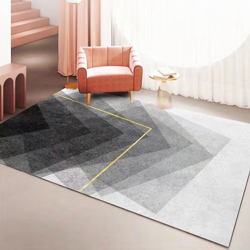 Luxury Graphic Carpet Green Polyester Carpet Stain Resistant Carpet for Drawing Room