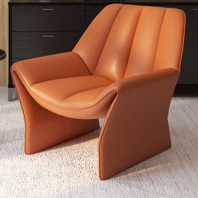 33.85" Wide Parsons Chair Armless Chair with Sewn Pillow Back