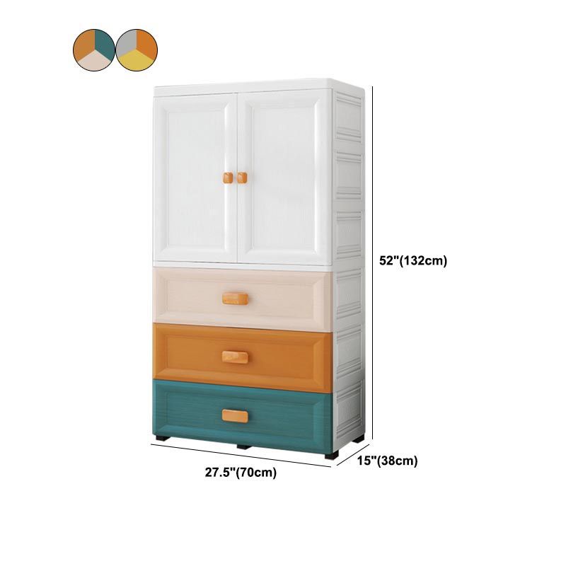 Modern Style Bathroom Wardrobe Plastic Wardrobe Closet with Legs