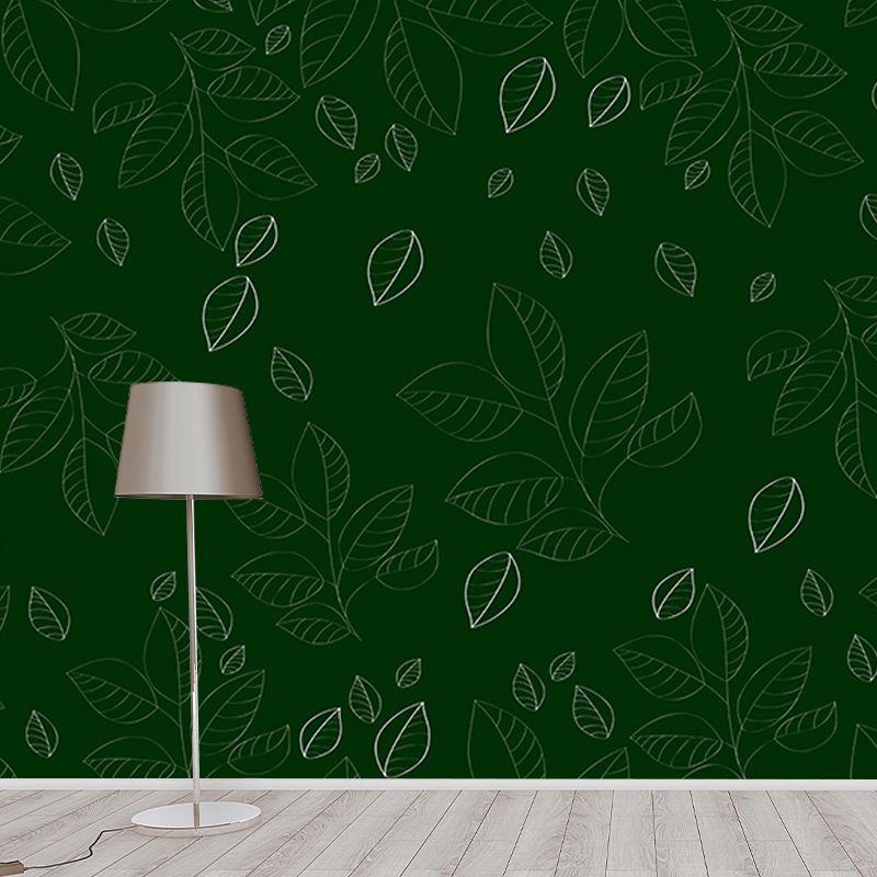 Dining Room Wall Mural Tropical Plants Decorative Eco-friendly Wall Covering