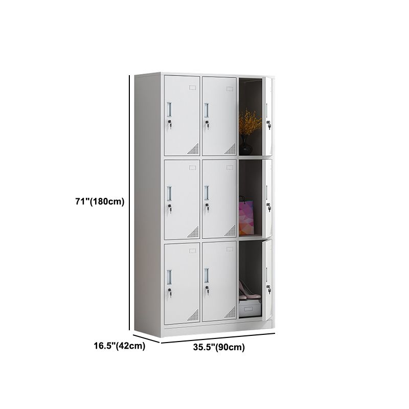 Hinged Contemporary Wardrobe Cabinet Metal Wardrobe Armoire for Home