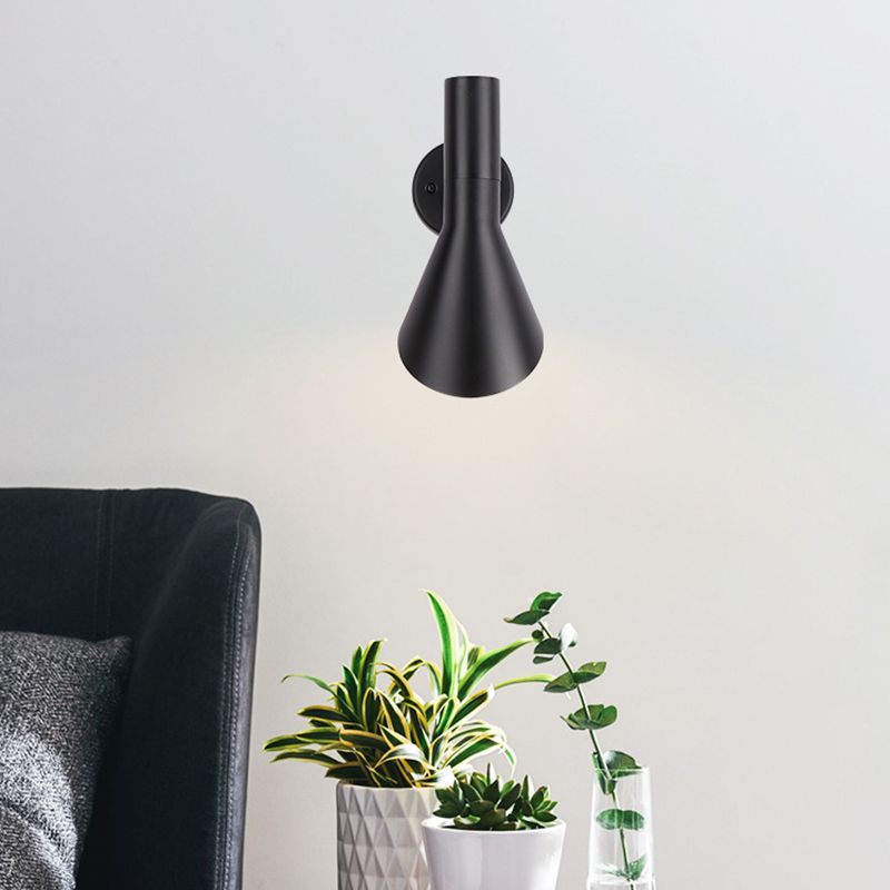 Industrial Wall Sconce Cone Shape Wall Light with Aluminum Shade for Living Room