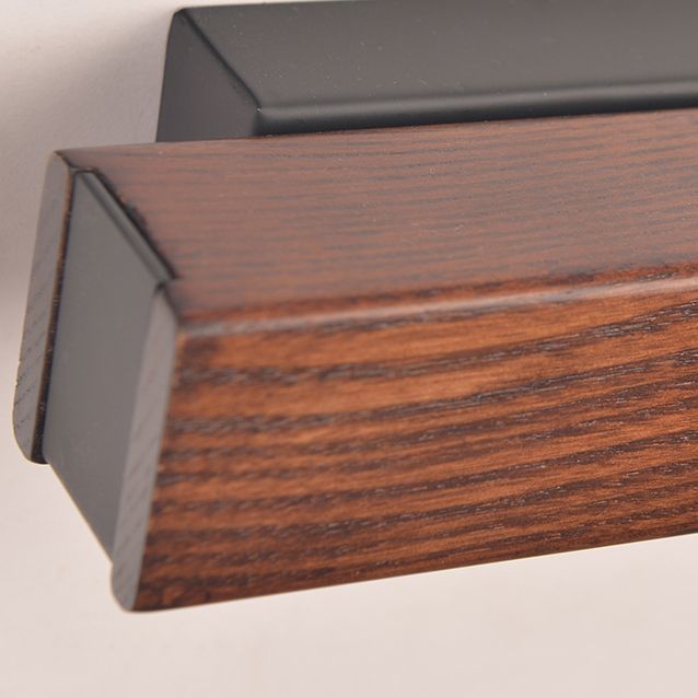 Sombra cuadrada de madera de madera Distone de estilo moderno Luz de pared de luz individual