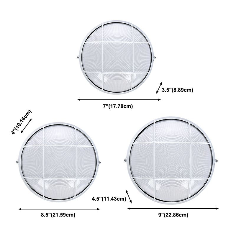 1-flammige Unterputzleuchte, moderne, schlichte, wasserdichte Deckenleuchte für den Balkon