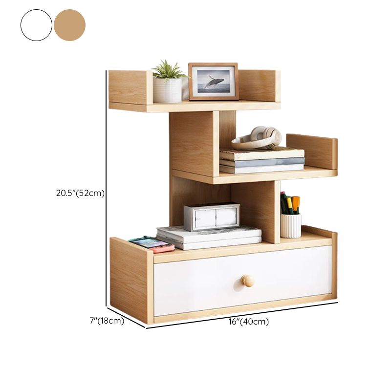 Urban Open Shelf Bookcase Engineered Wood Book Shelf with Shelves for Study Room