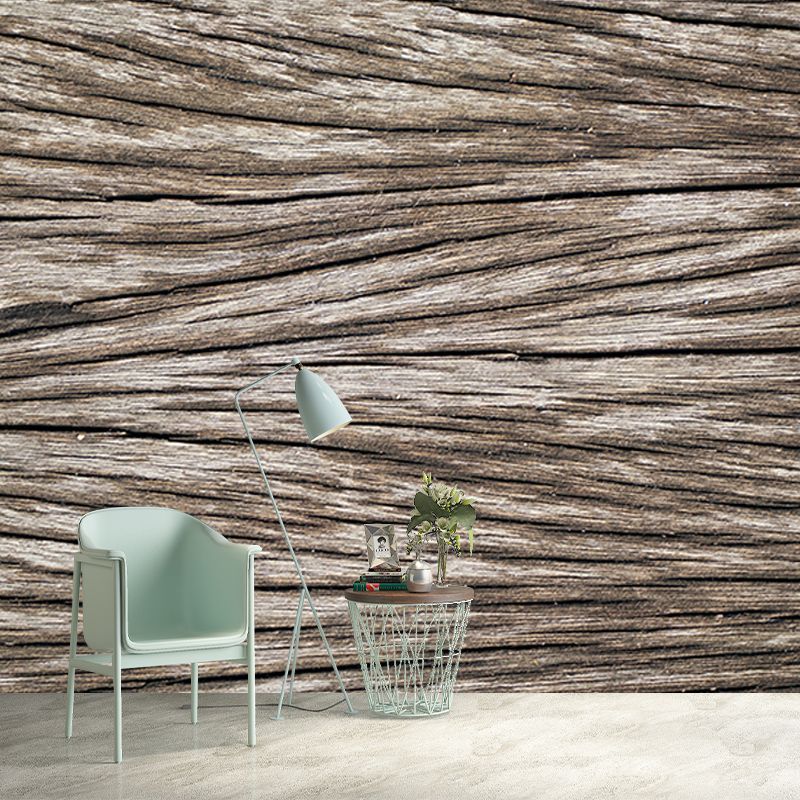 Modern Photography Mural Wallpaper Wood Texture Indoor Wall Mural