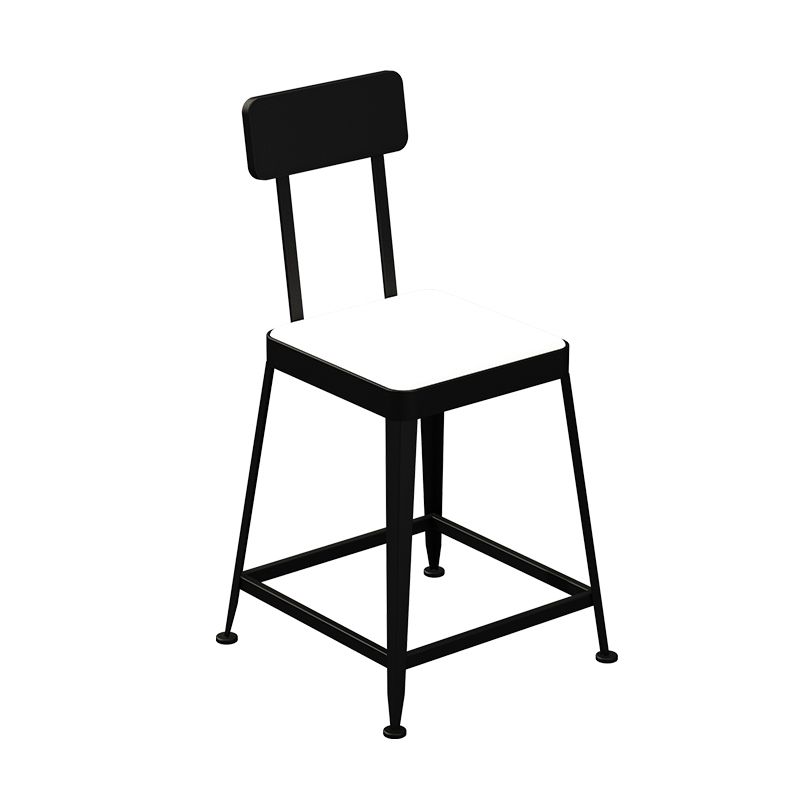 Modern Stone and Metal Dinette Set 1/2/5 Pieces White Table Set for Coffee Shop